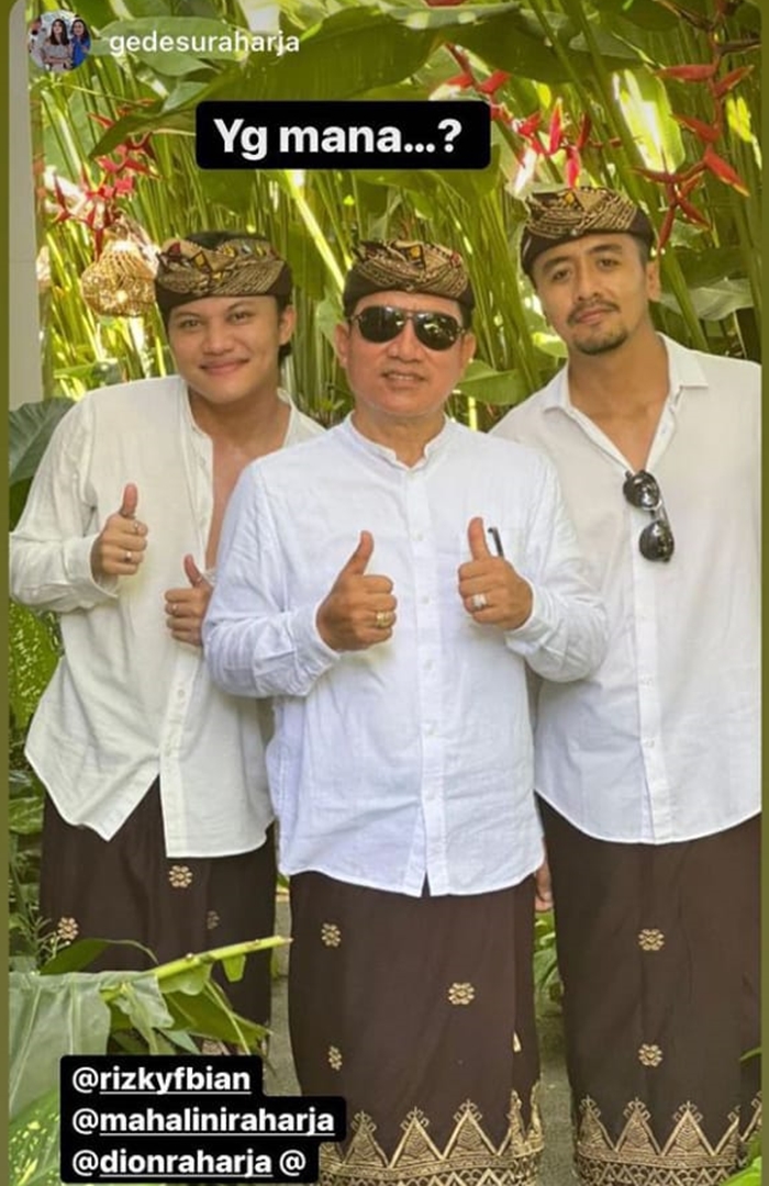 Dapat Restu, Ini 7 Potret Rizky Febian dan Gede Suraharja Ayah Mahalini
